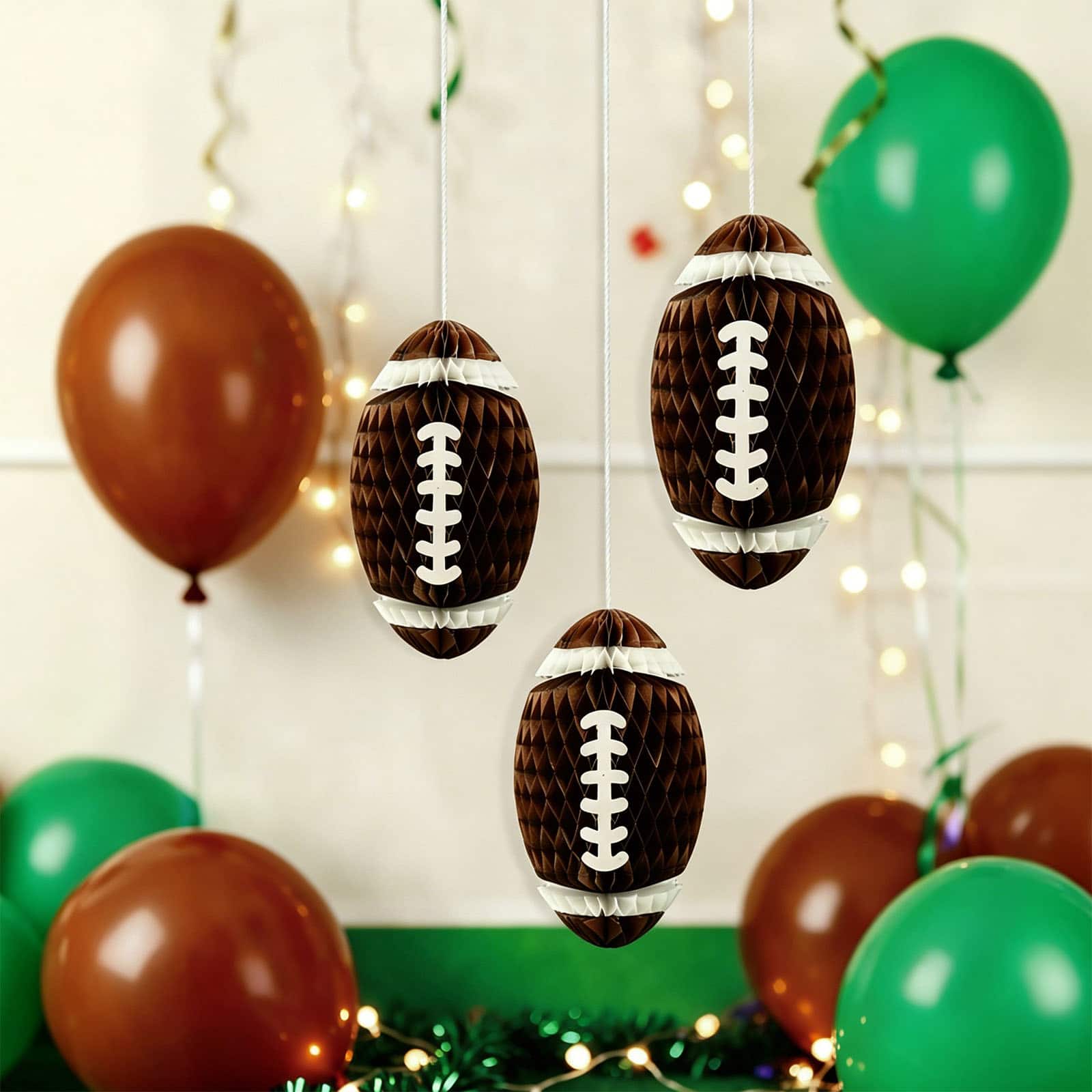 Honeycomb Football Décor, 3ct. by Celebrate It™ - Image 2