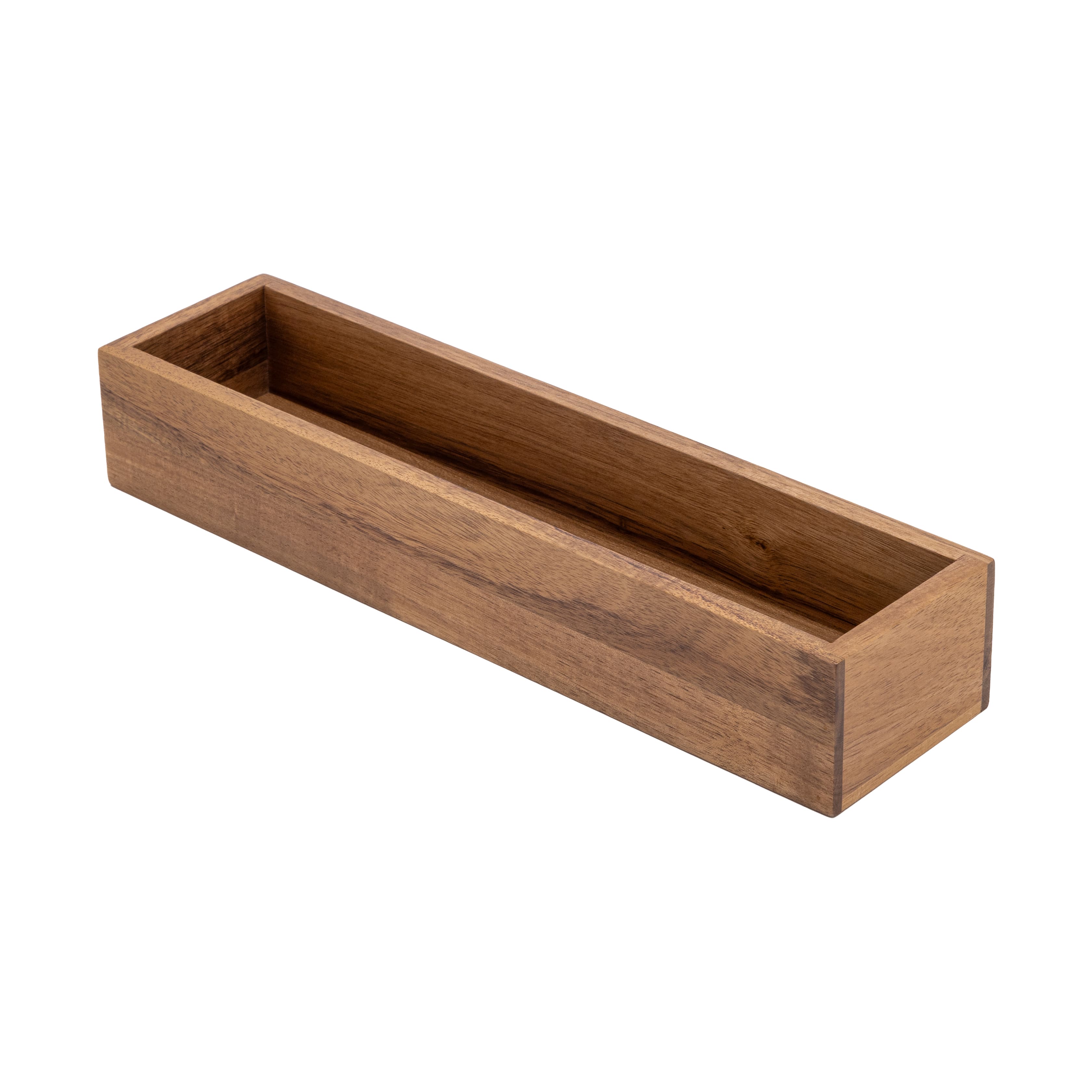 Seville Classics 12" x 3" x 2" Acacia Wood Drawer Organizer