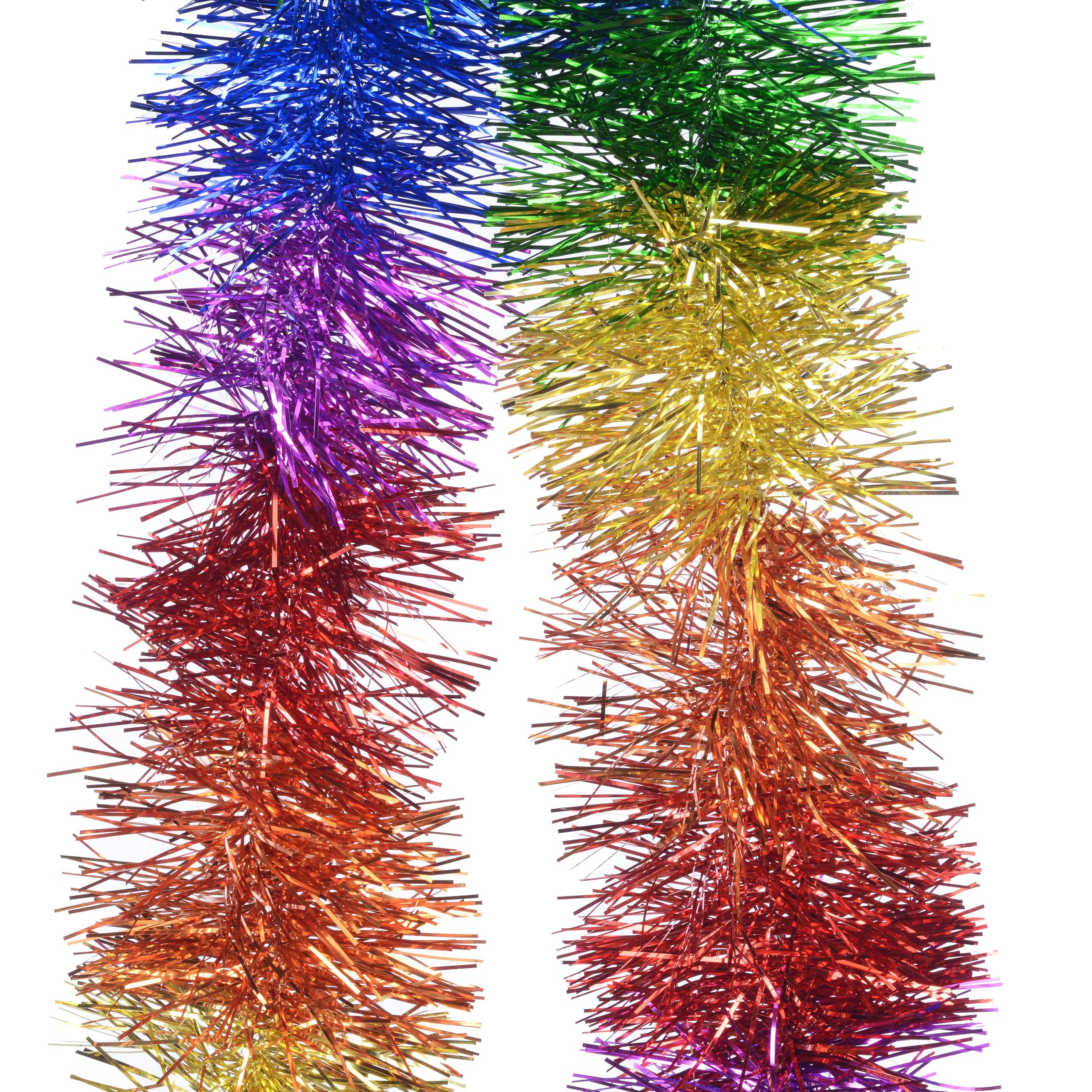 12ft. Rainbow Tinsel Garland by Celebrate It™ - Image 2