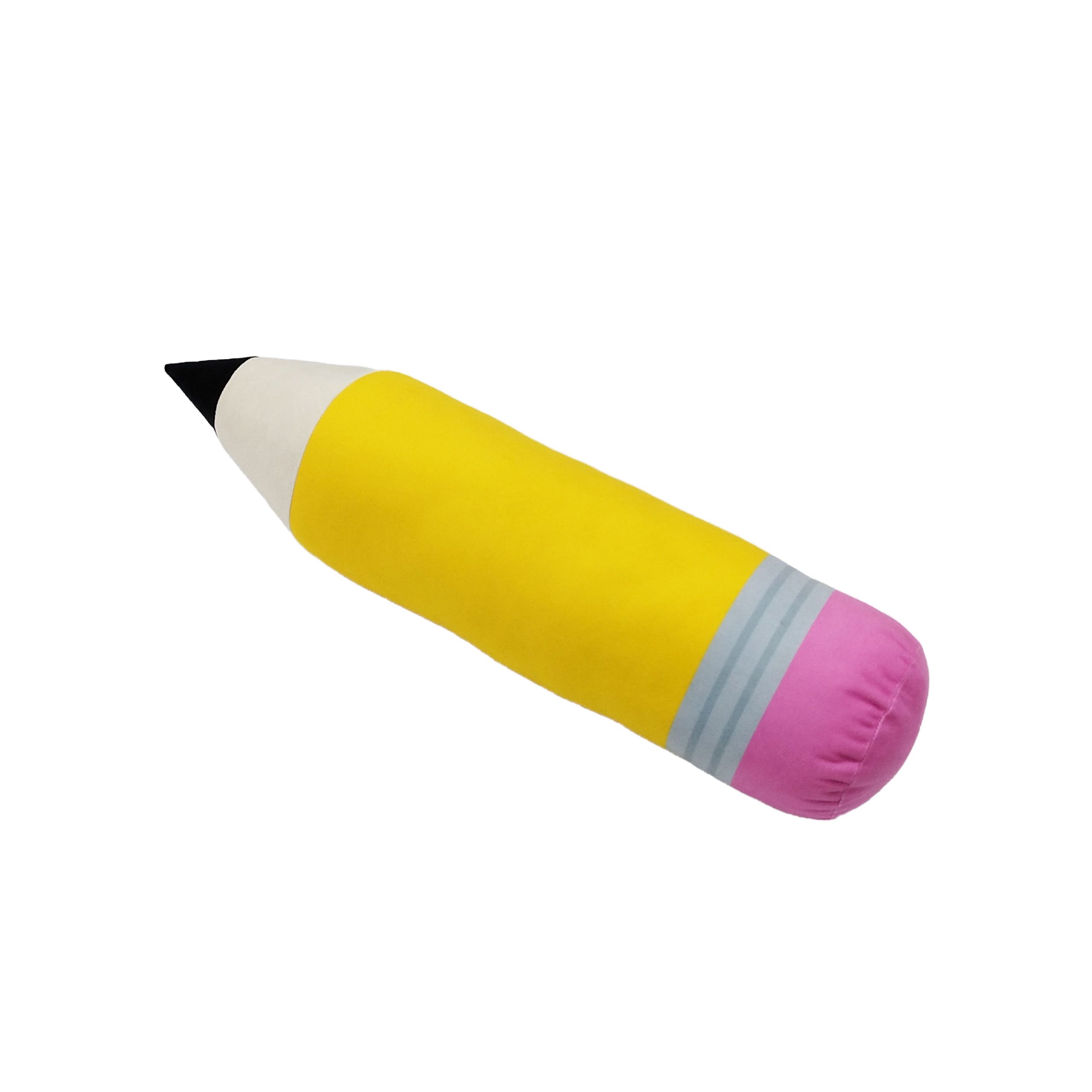 Class Rules! 21.5" Yellow Pencil Pillow by B2C™ - Image 2