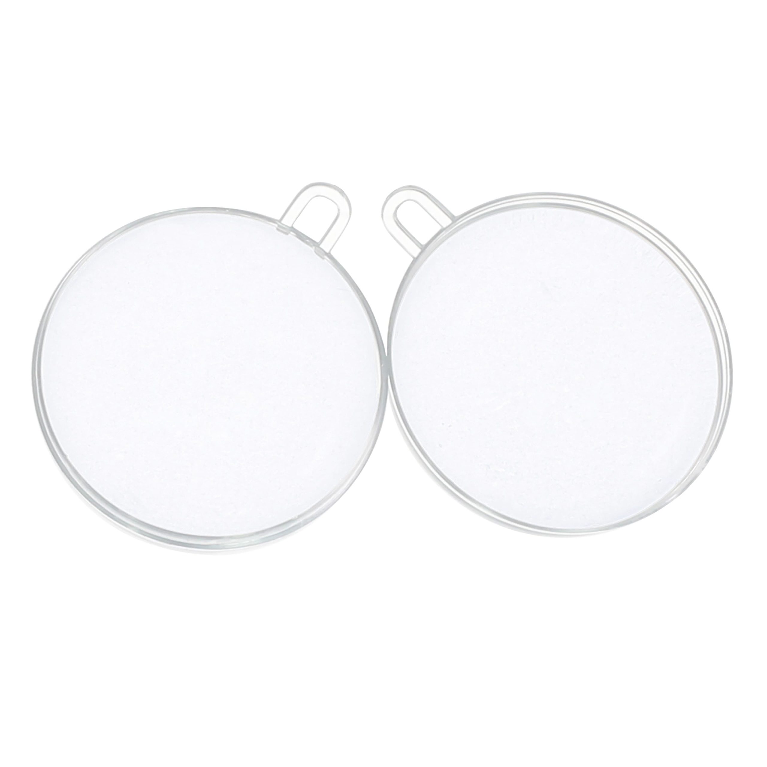 12 Pack 3.25" Fillable DIY Plastic Ball Ornaments by Make Market® - Image 3