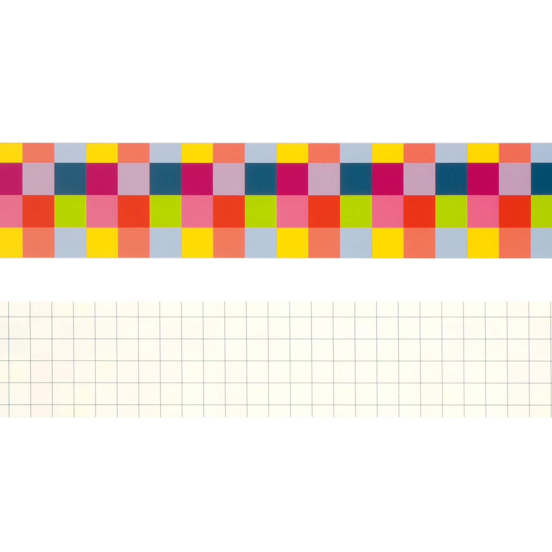 Class Rules! 2.25" x 18" Square Borders, 12ct. by B2C™ - Image 2