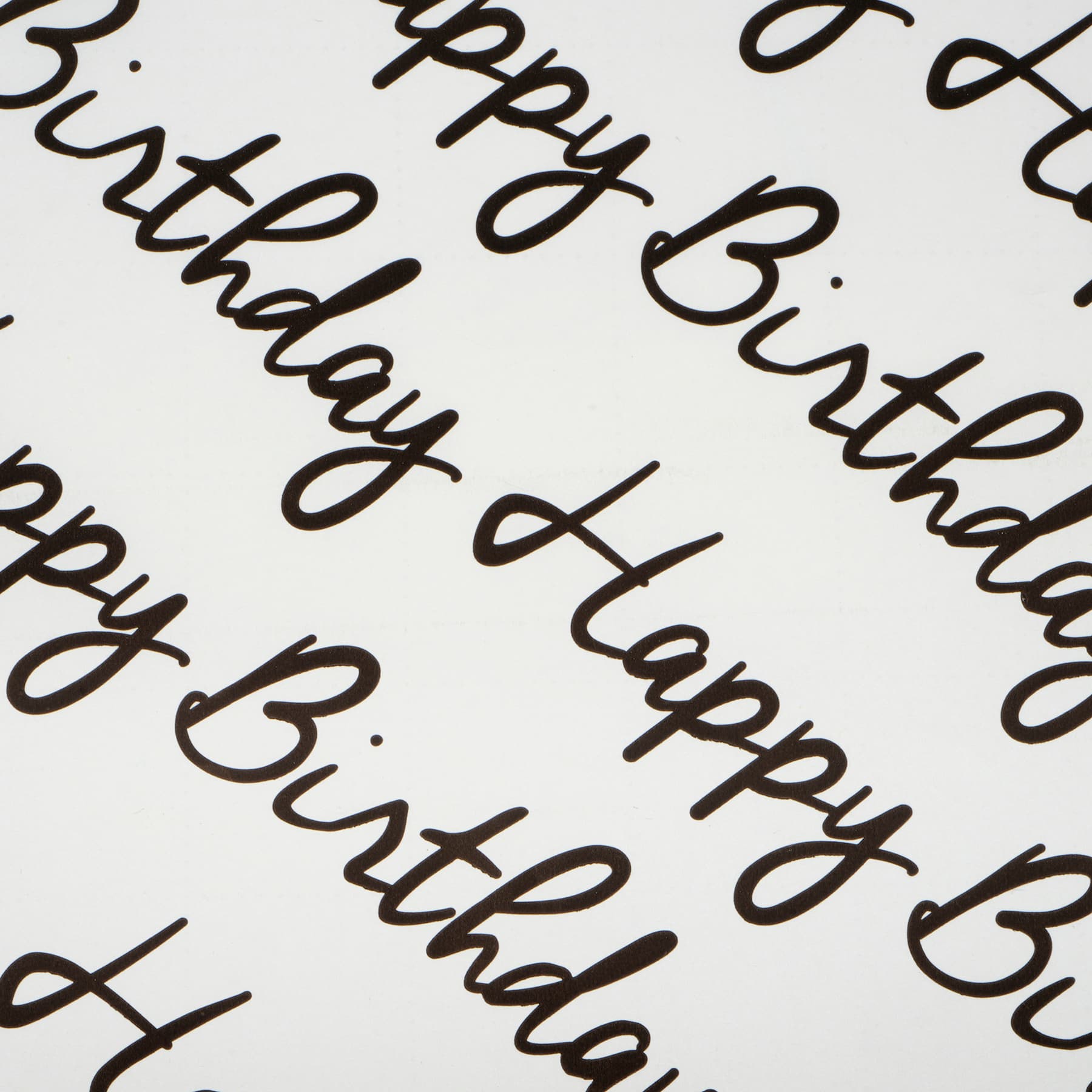 30" x 20ft. Black & White Happy Birthday Gift Wrap by Celebrate It™ - Image 2