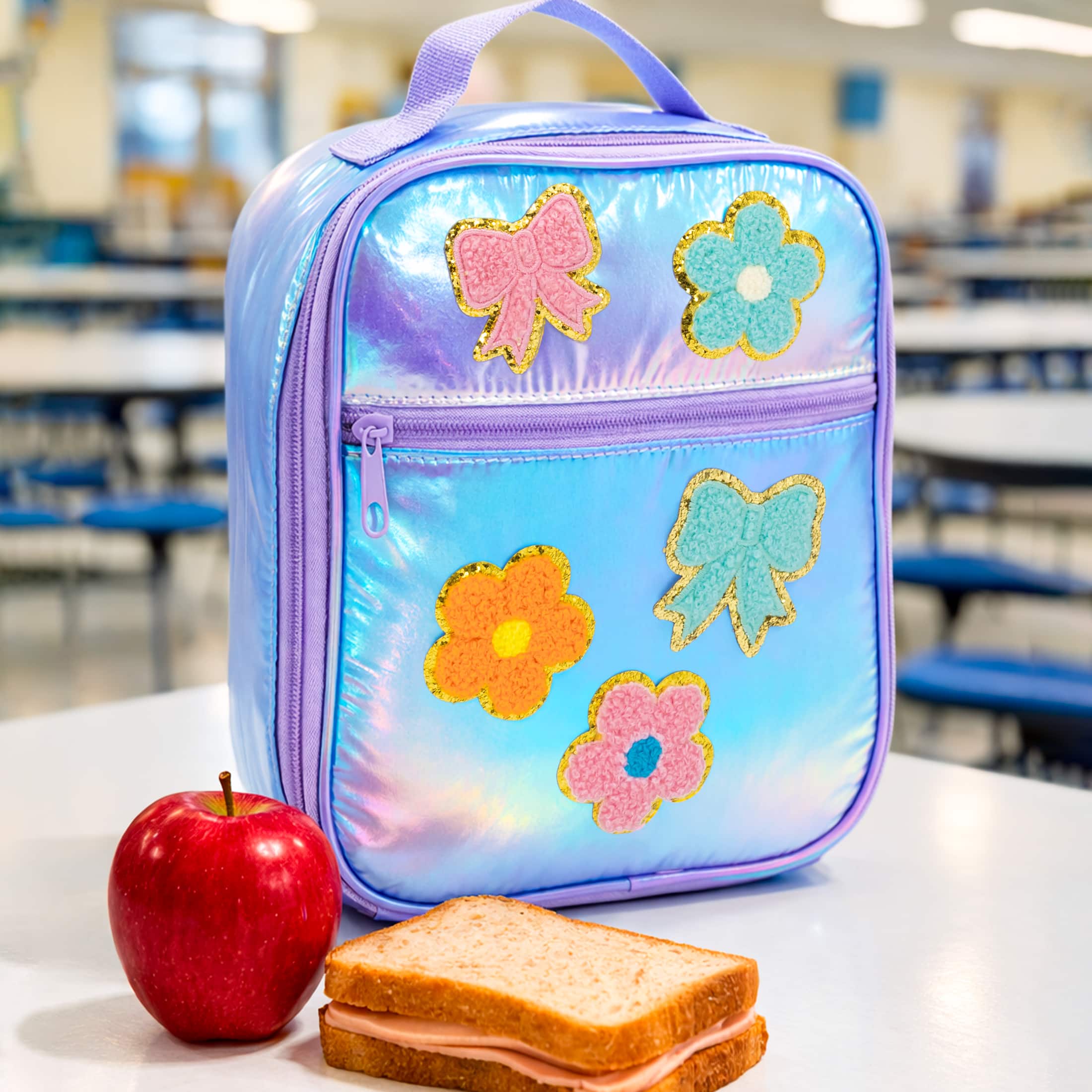 Class Rules! 10.5" Lunch Bag with Patches by B2C™ - Image 2