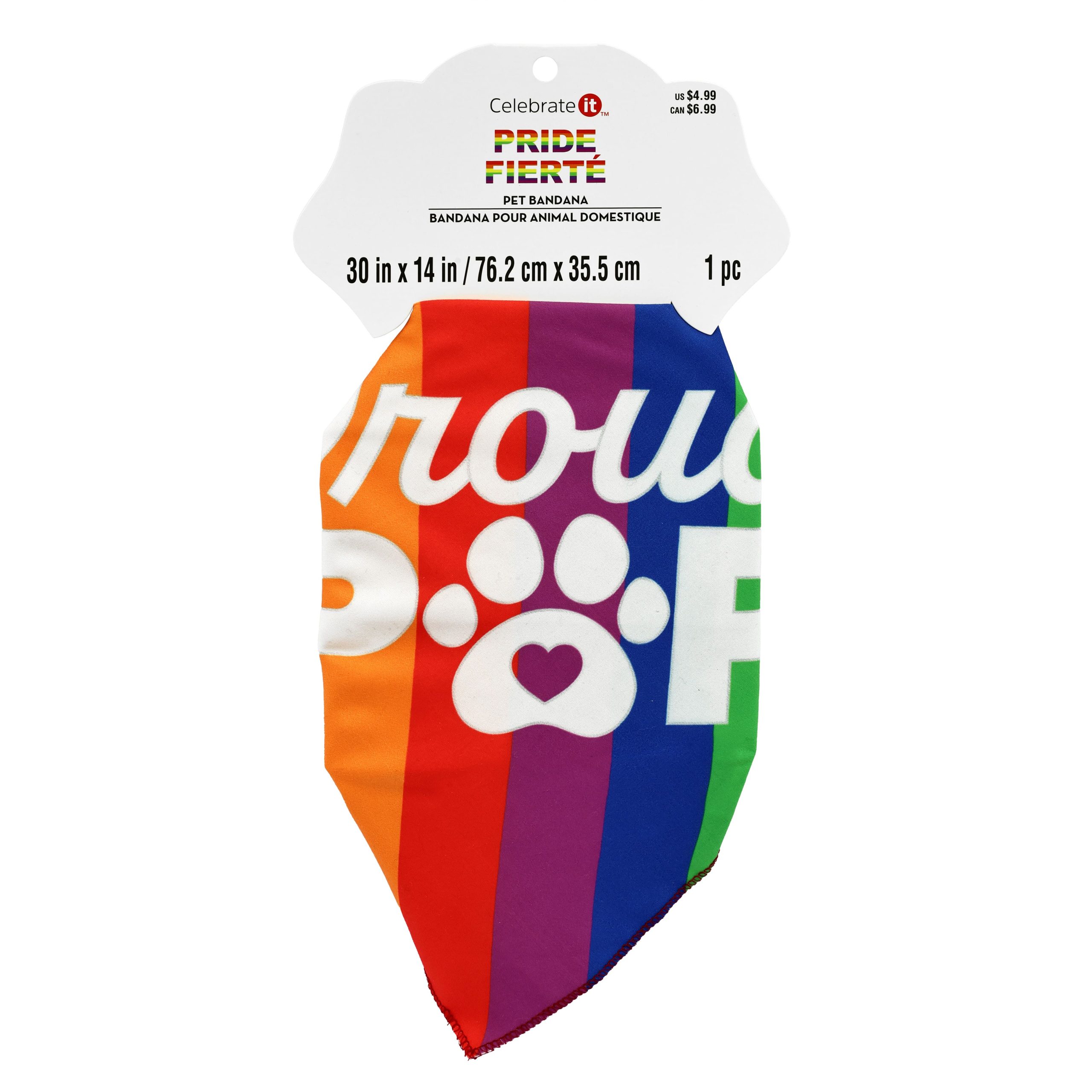 Pride Rainbow Pet Bandana by Celebrate It™ - Image 4