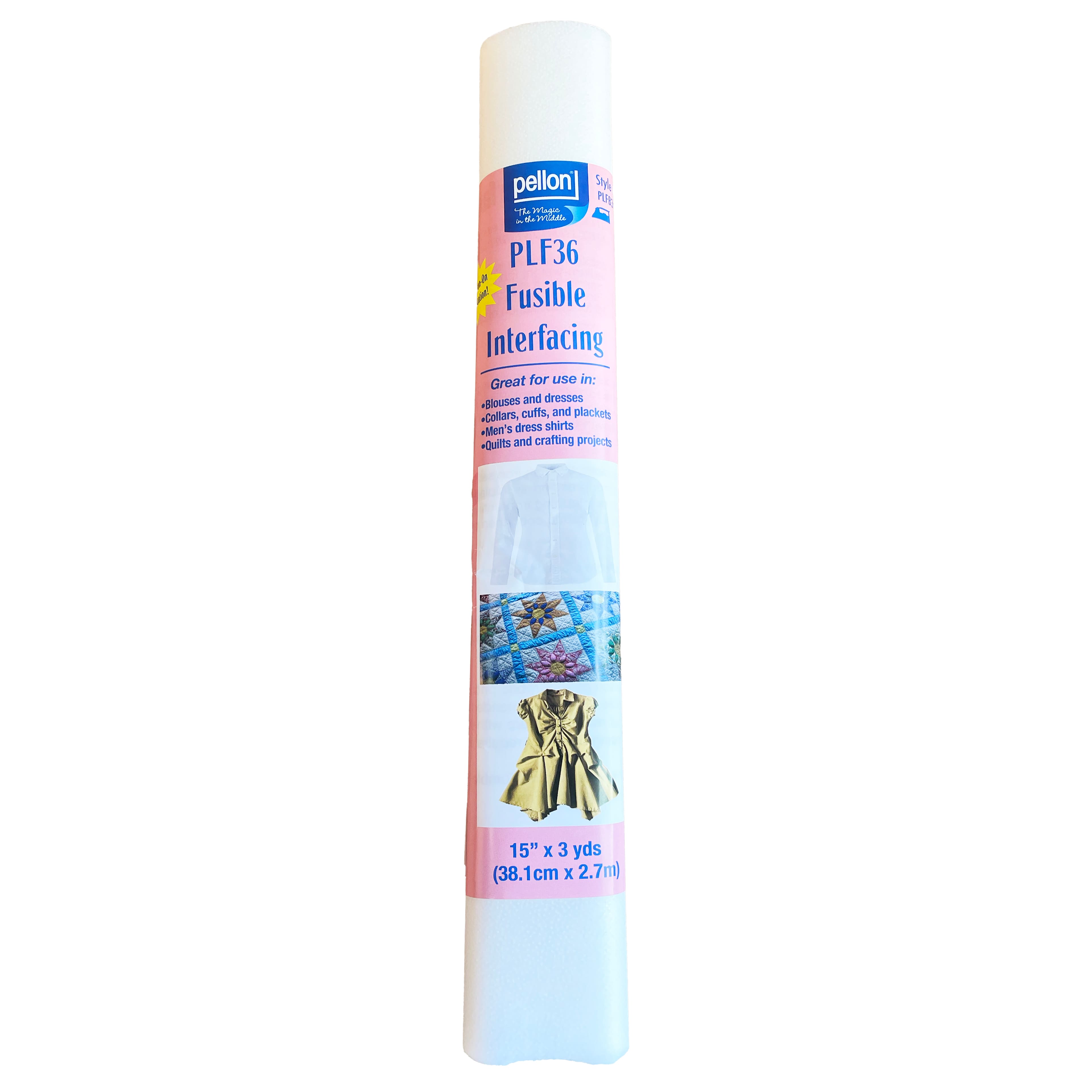 Pellon® PLF36 15" x 3yd. Fusible Lightweight Interfacing