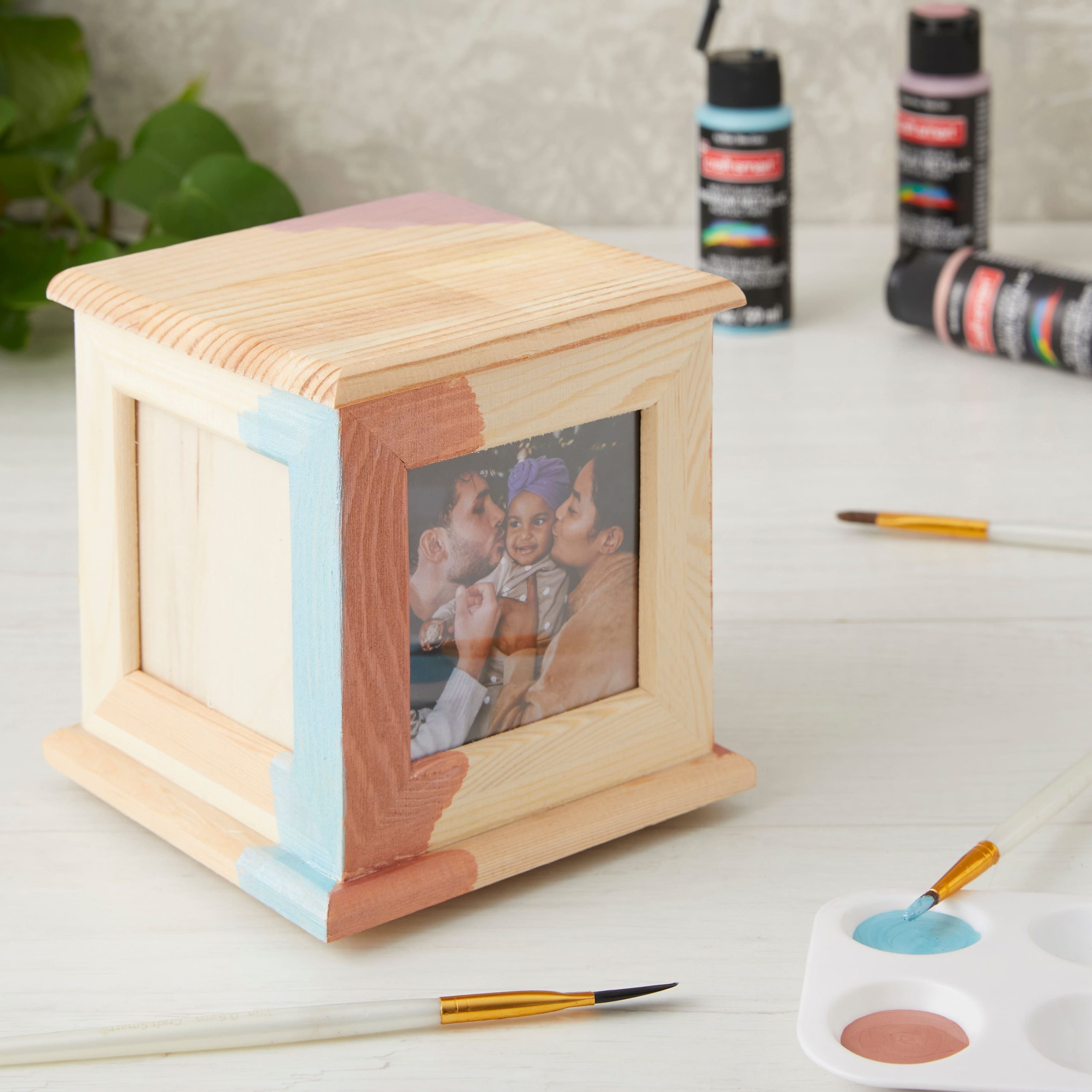 5" 4-Sided Wood Photo Caddy by Make Market® - Image 2