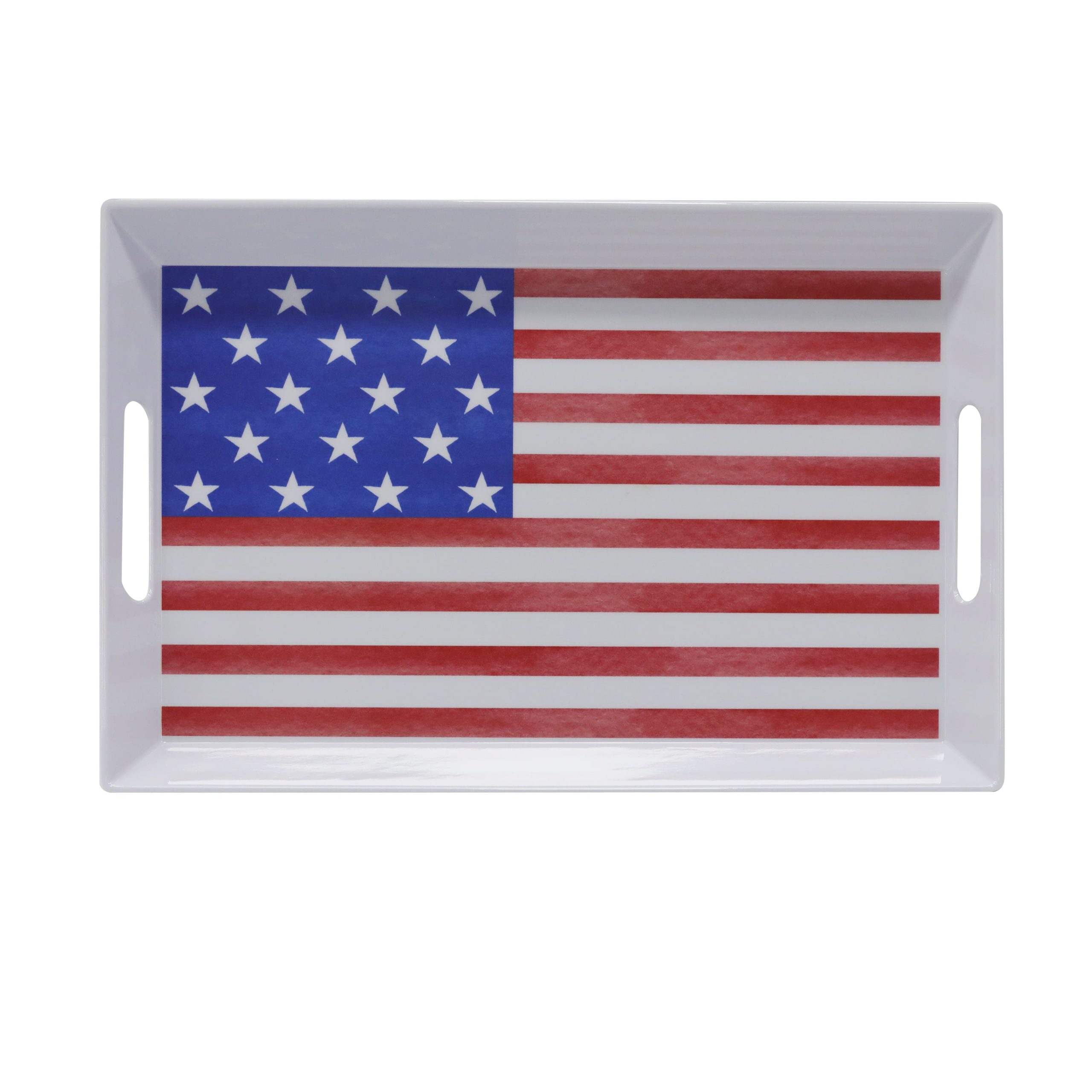 Red, White & Blue USA Flag Melamine Tray by Celebrate It™ - Image 2