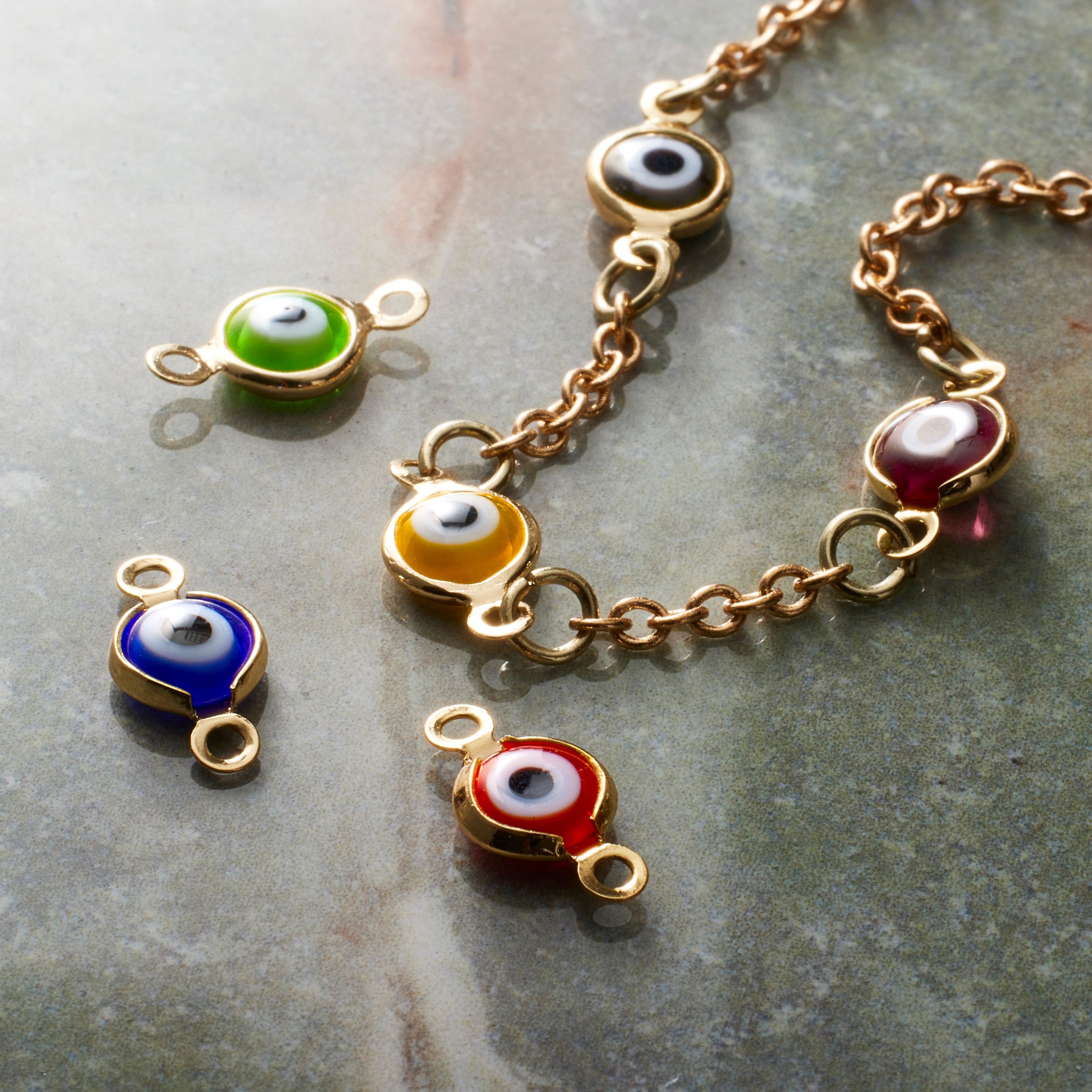 12mm Gold Eye Connectors, 6ct. by Bead Landing™ - Image 2