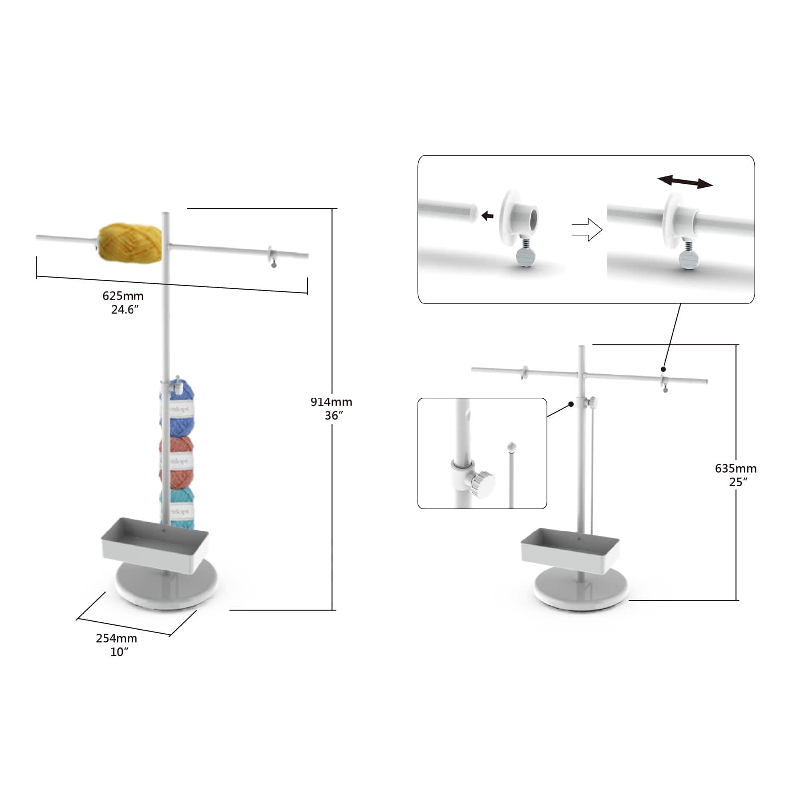 Standing Yarn Roller by Loops & Threads® - Image 3