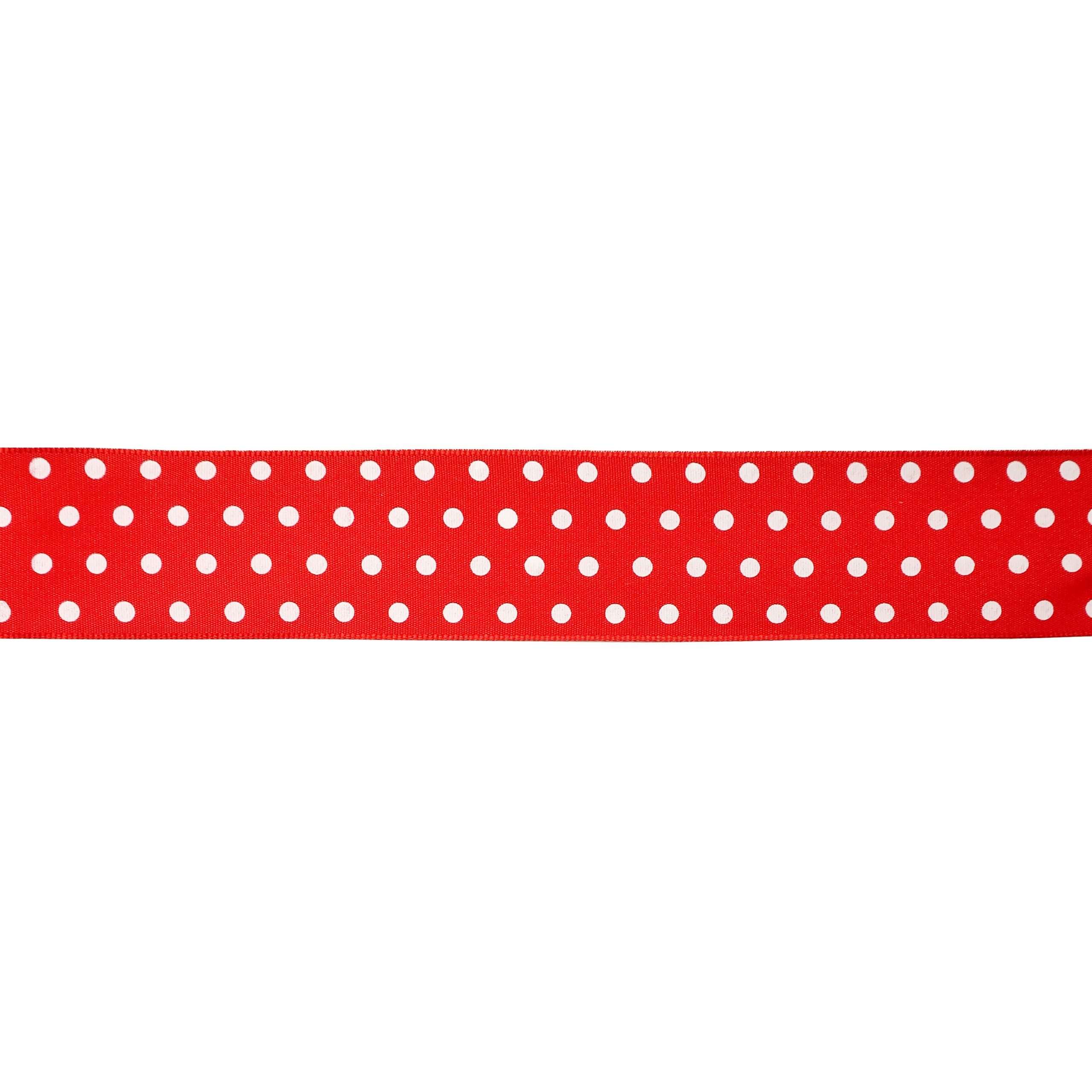 1.5" x 3yd. Sheer Wired Polka Dot Ribbon by Celebrate It™ - Image 3