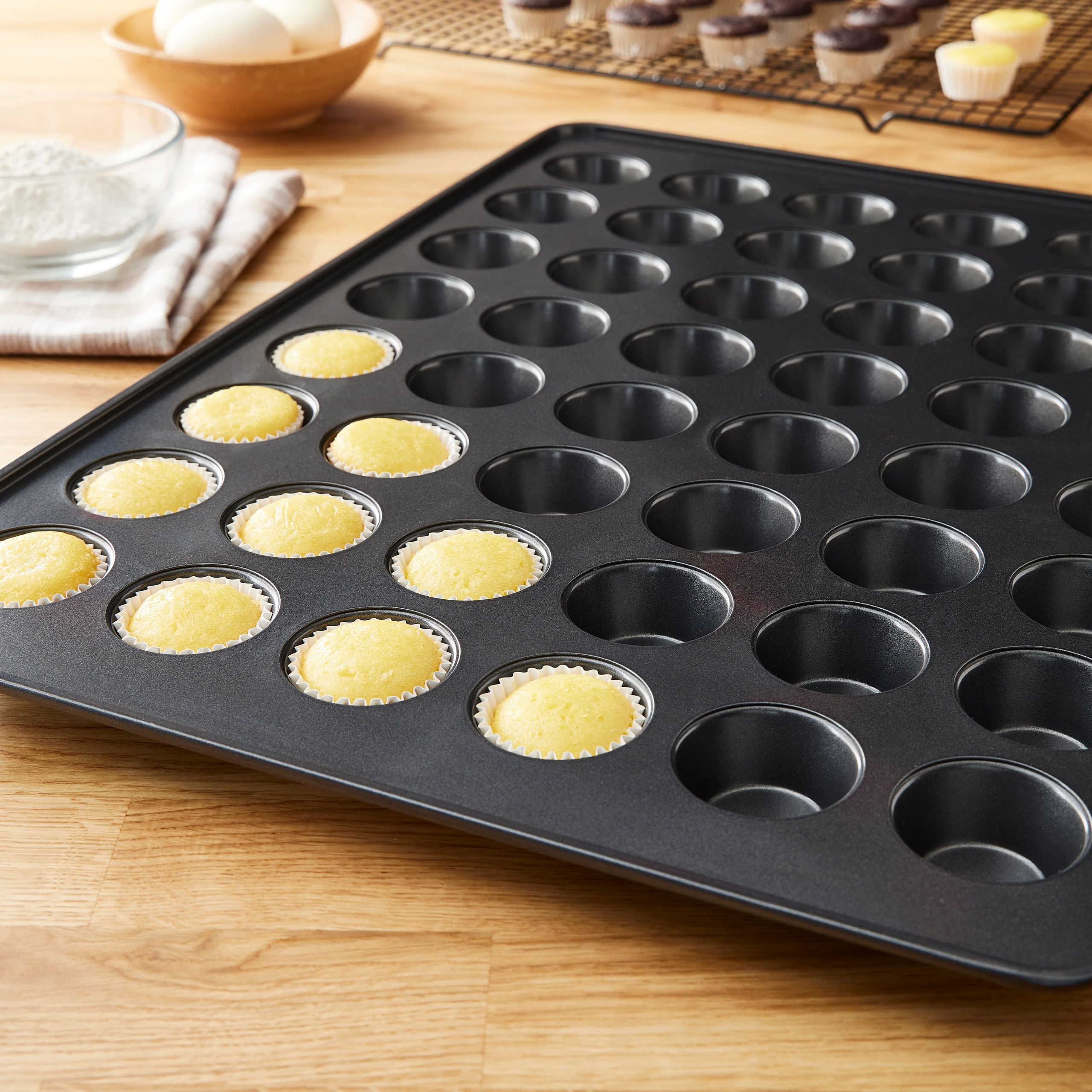 Non-Stick 48-Cavity Mini Muffin Pan by Celebrate It® - Image 2