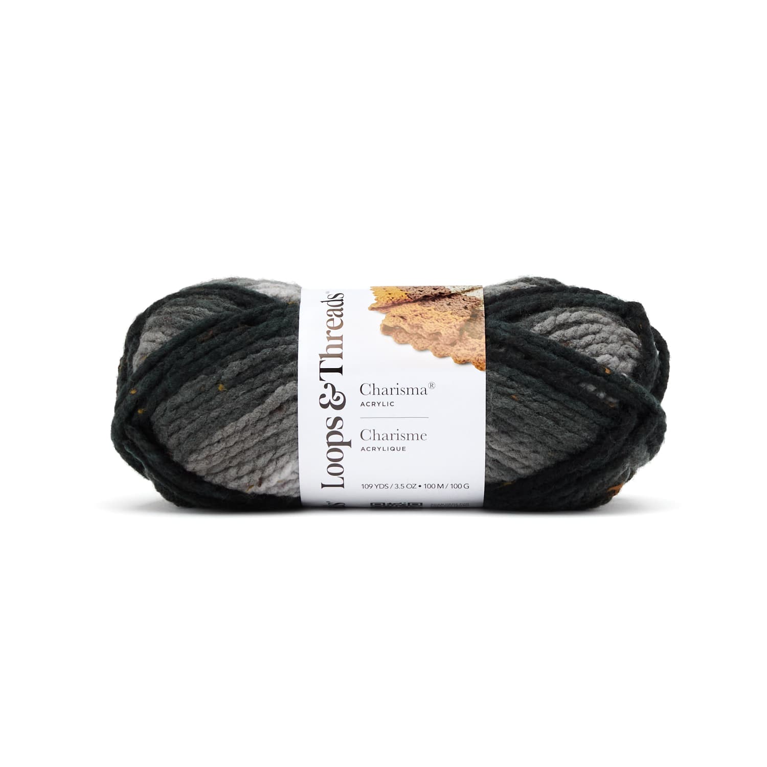 Charisma® Tweed Stripe Yarn by Loops & Threads®