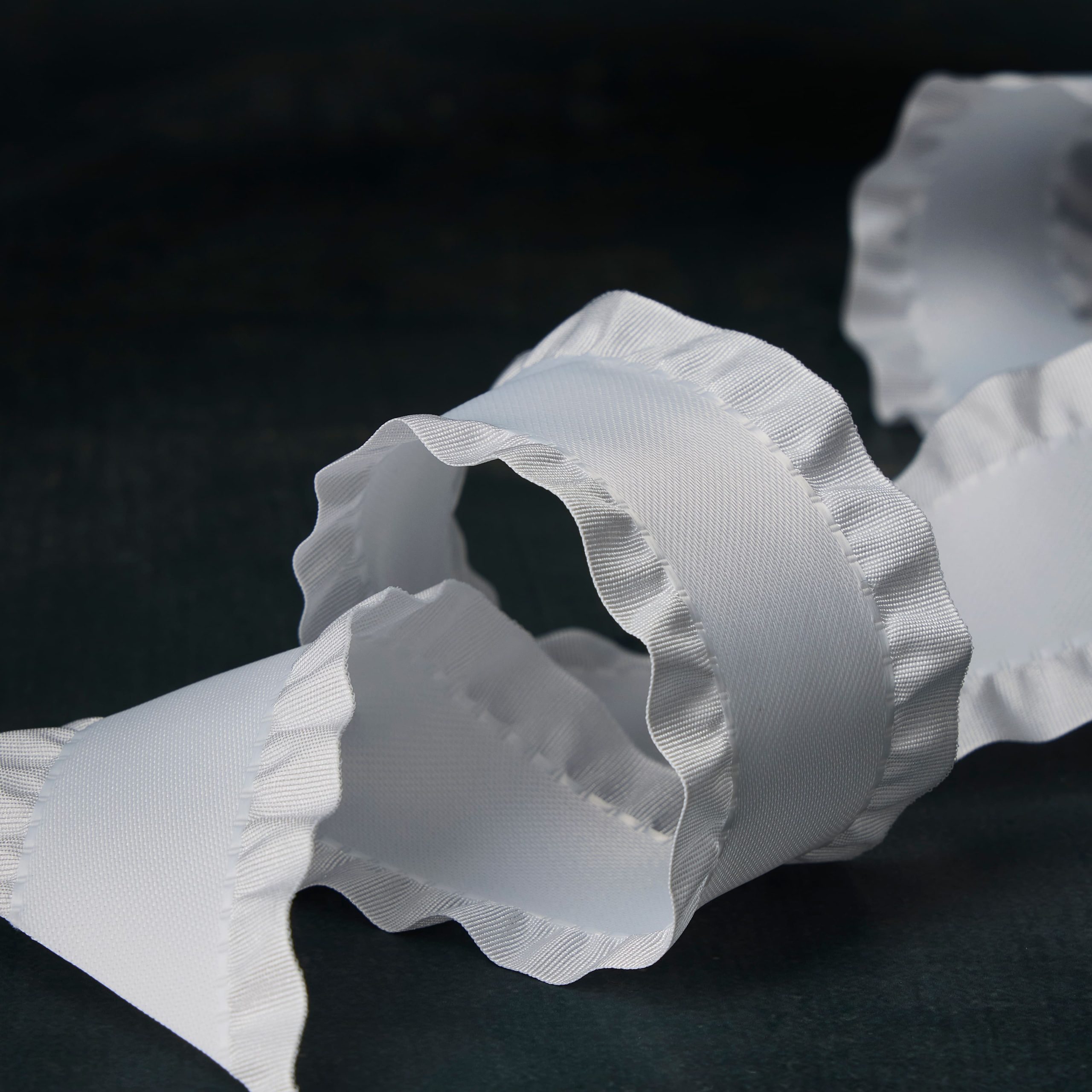 1.5" x 5yd. Satin Double Ruffle Ribbon by Celebrate It® 360°™ - Image 2