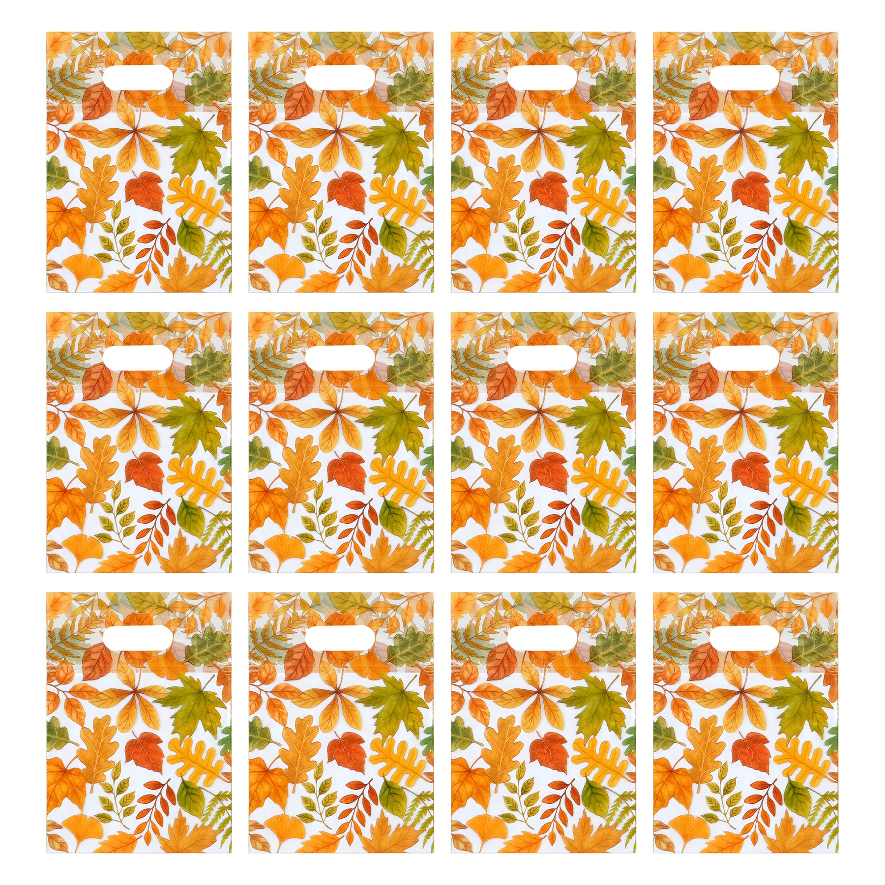 Thanksgiving Leaf Zipper Treat Bags With Handle, 12ct. by Makery™
