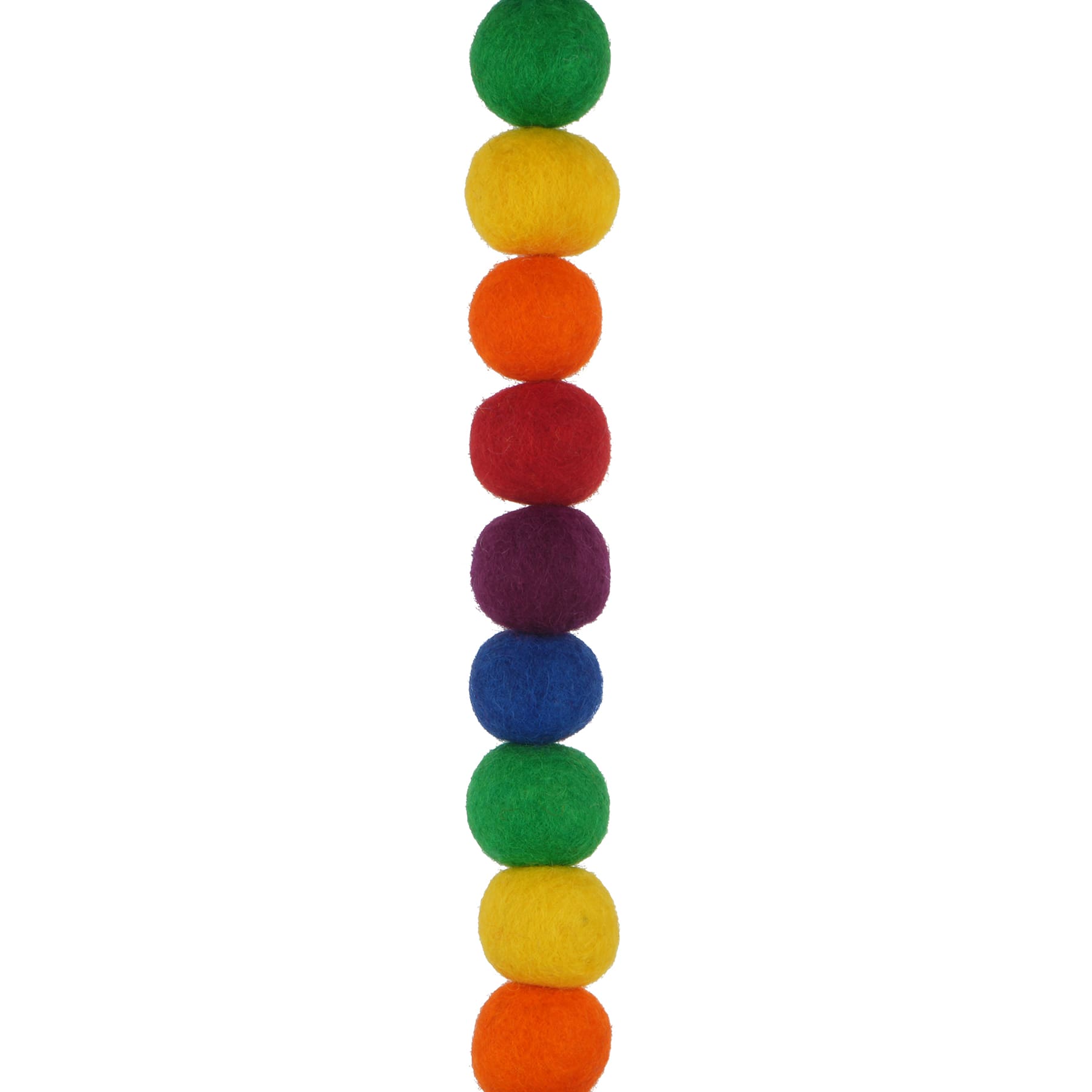 6ft. Rainbow Felt Pom Pom Garland by Celebrate It™ - Image 2