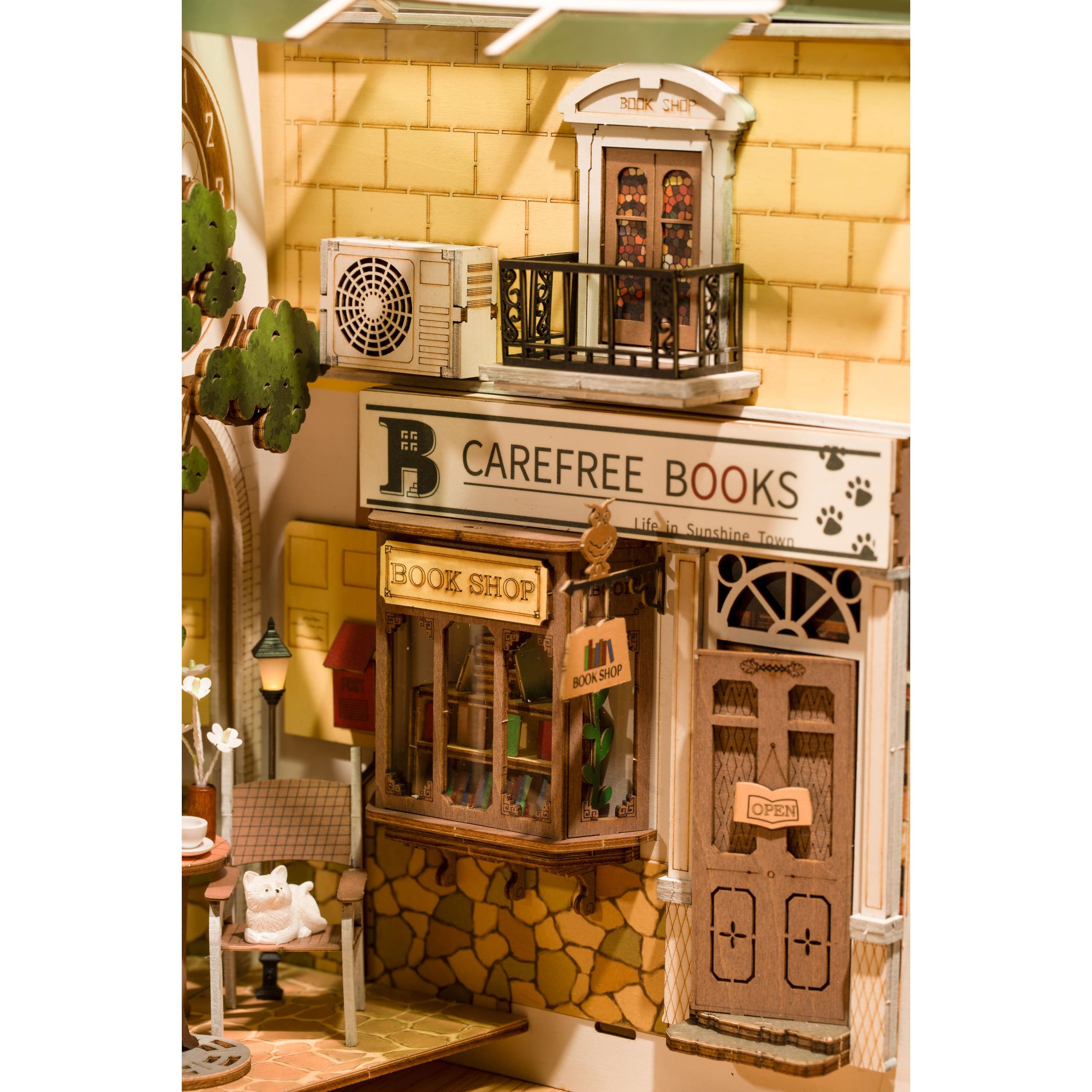 Rolife® Sunshine Town DIY Book Nook Shelf Insert Kit - Image 4