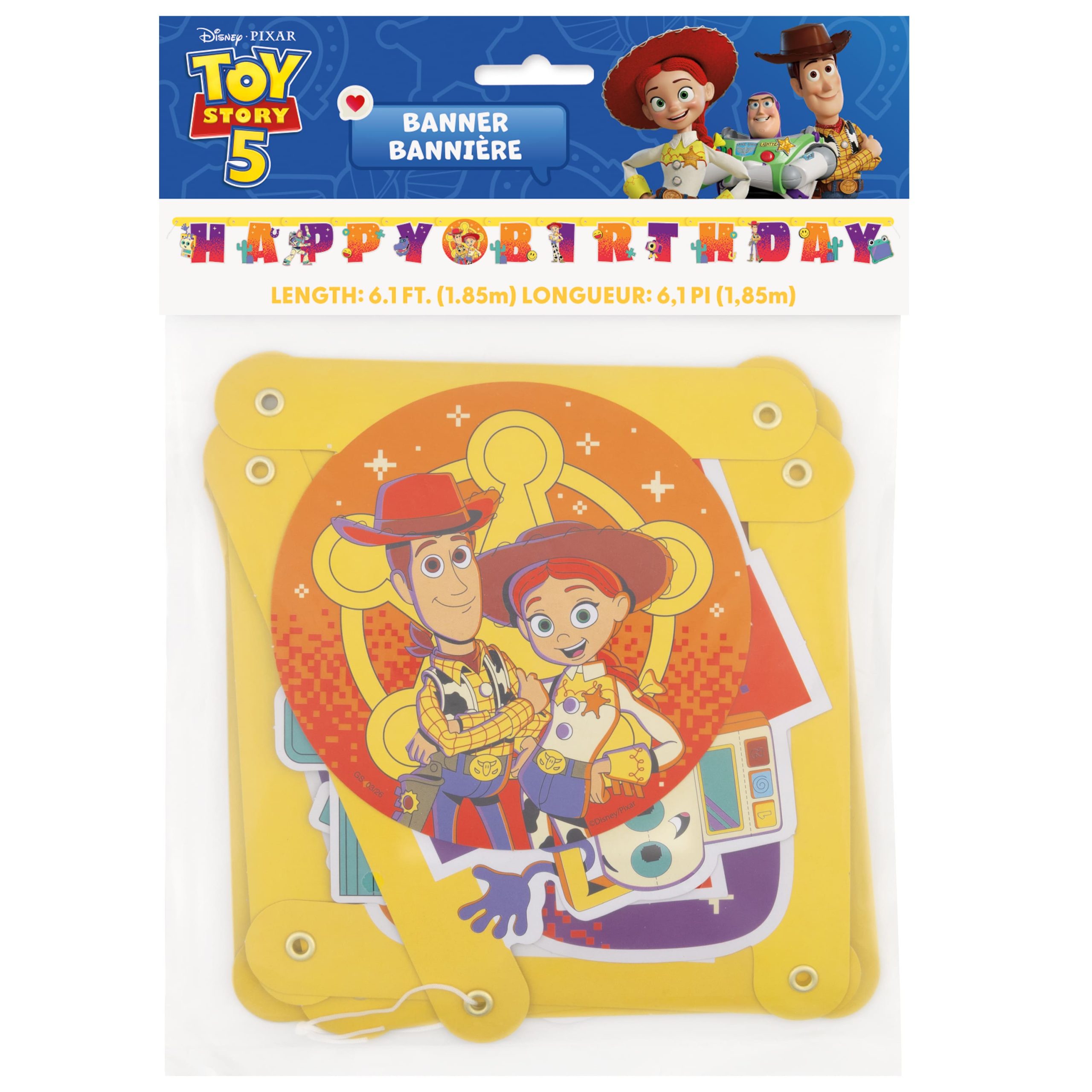 6ft. Disney® Toy Story 5 Birthday Banner - Image 2