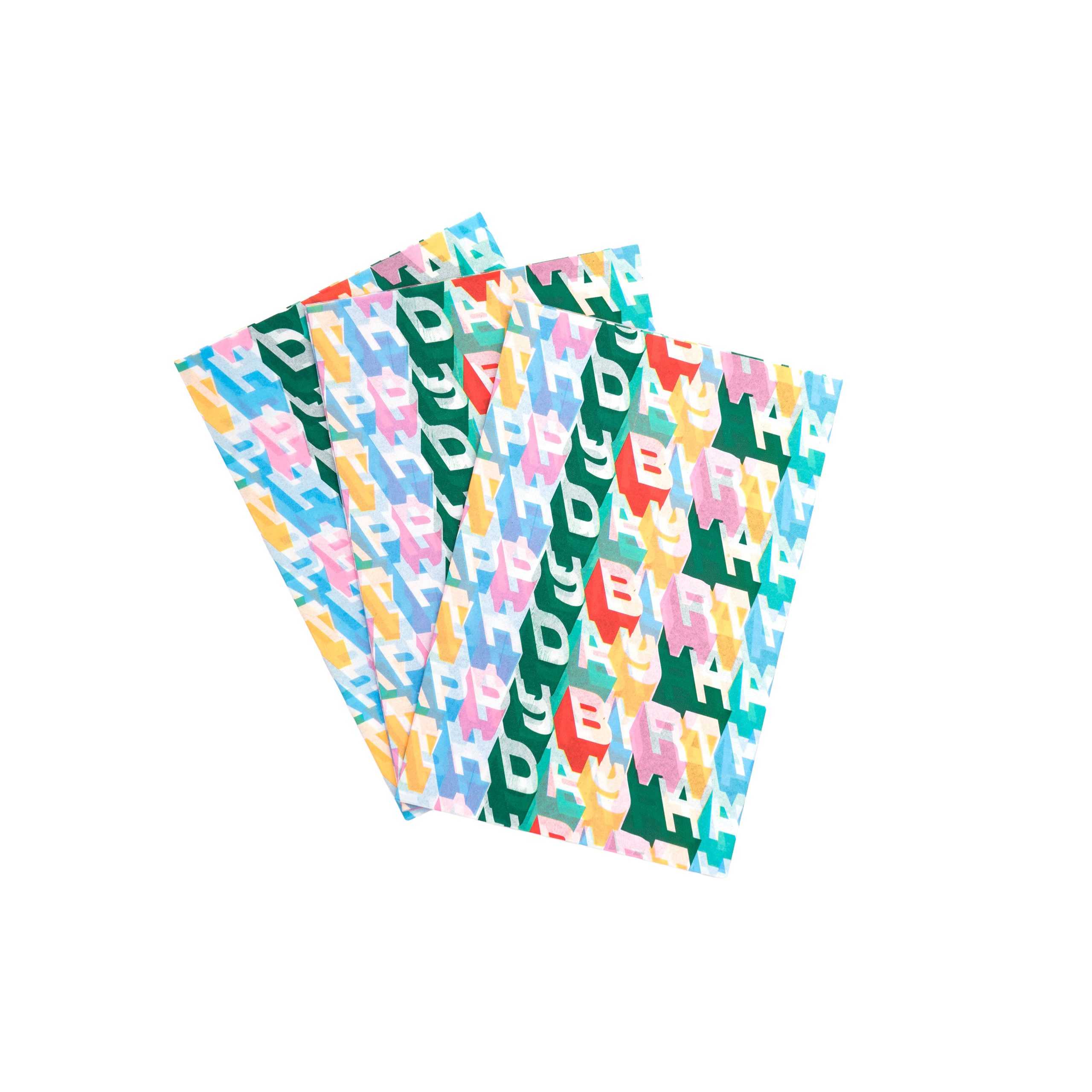 Multicolor Happy Birthday Tissue Paper Sheets, 12ct. by Celebrate It™