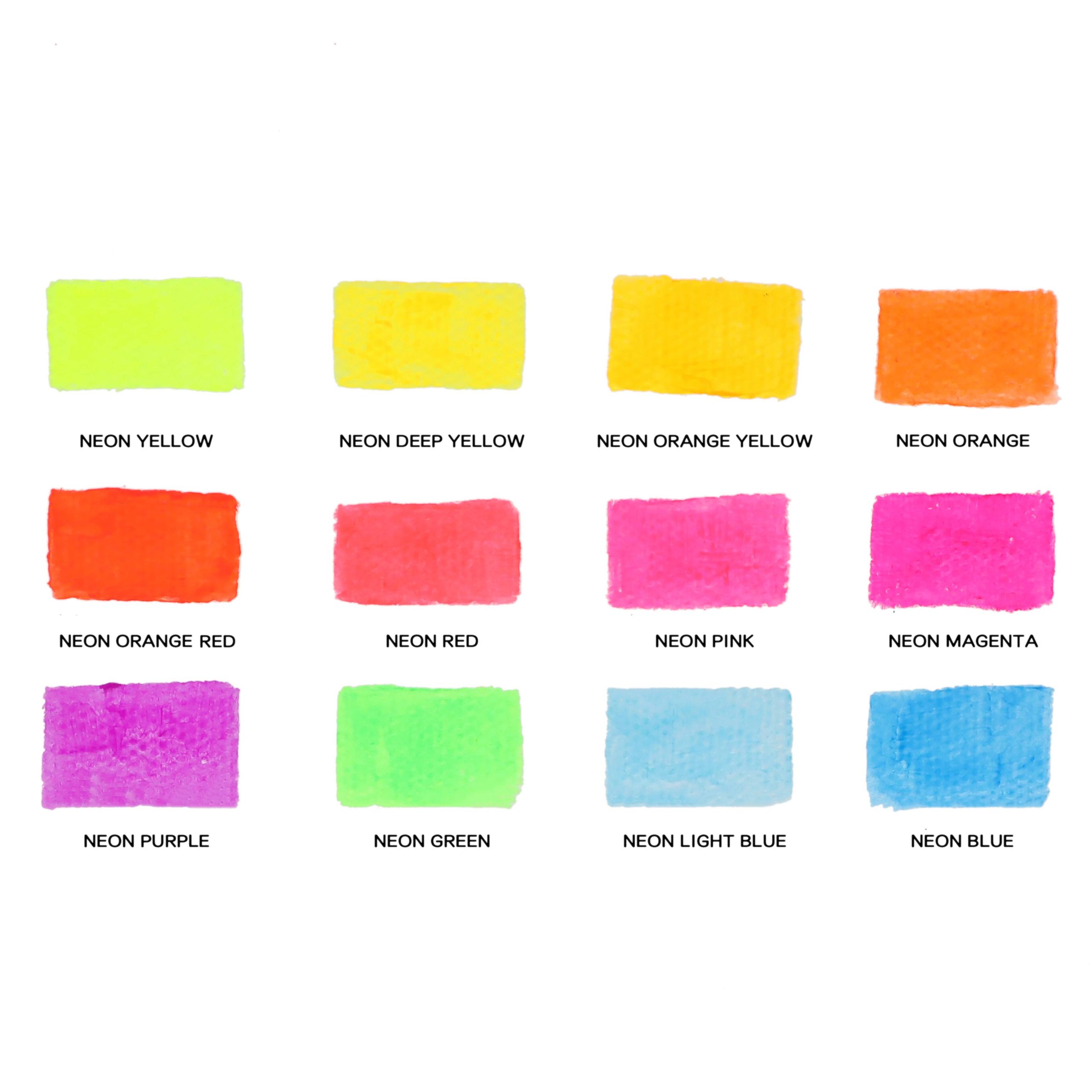 12 Color Neon Acrylic Paint Set by Artist's Loft™ Necessities™ - Image 3
