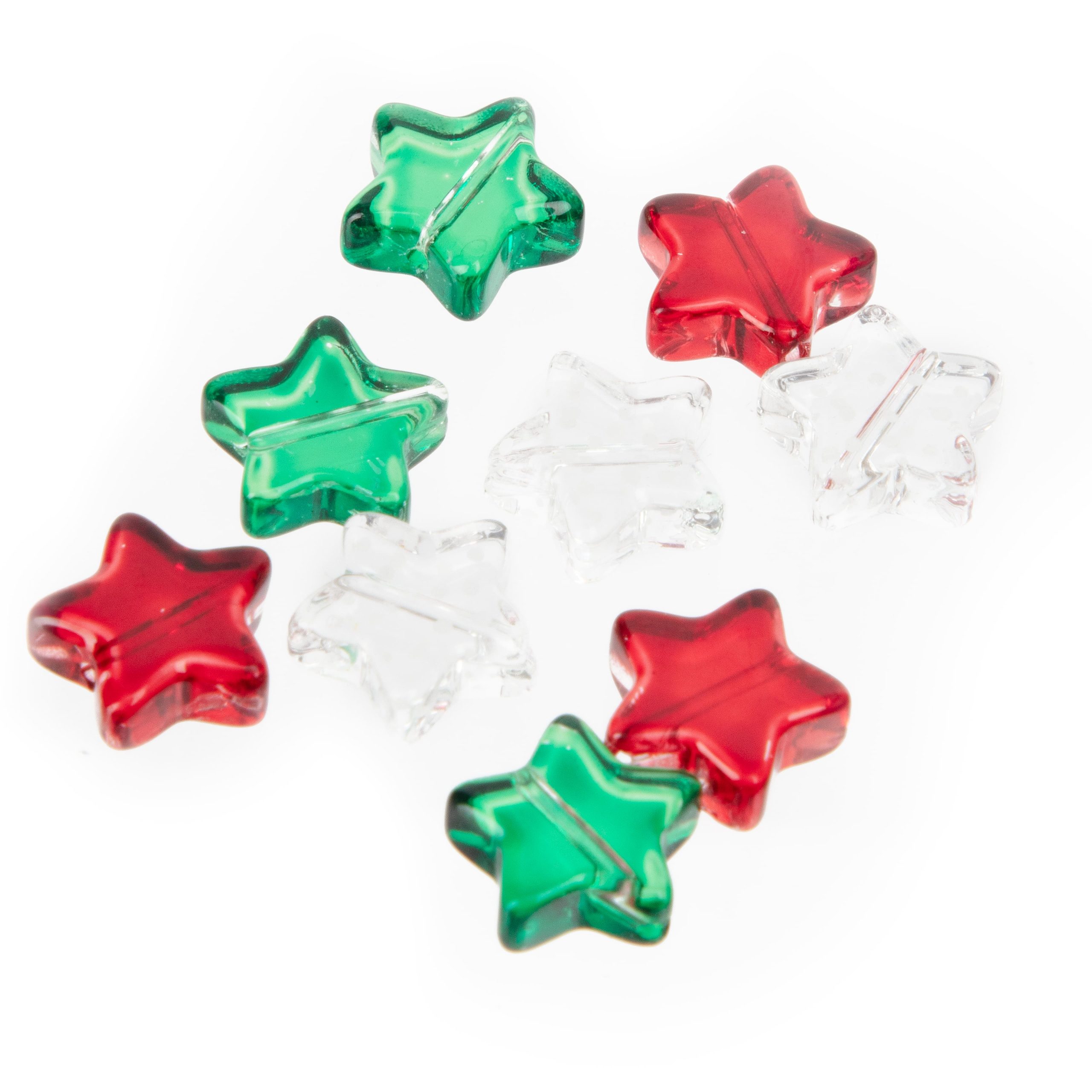 Christmas Glass Star Beads, 10mm by Bead Landing™ - Image 4