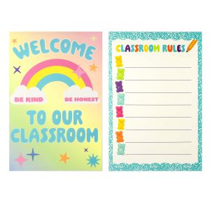 Class Rules! 12" x 18" Welcome Bears Poster Set by B2C™