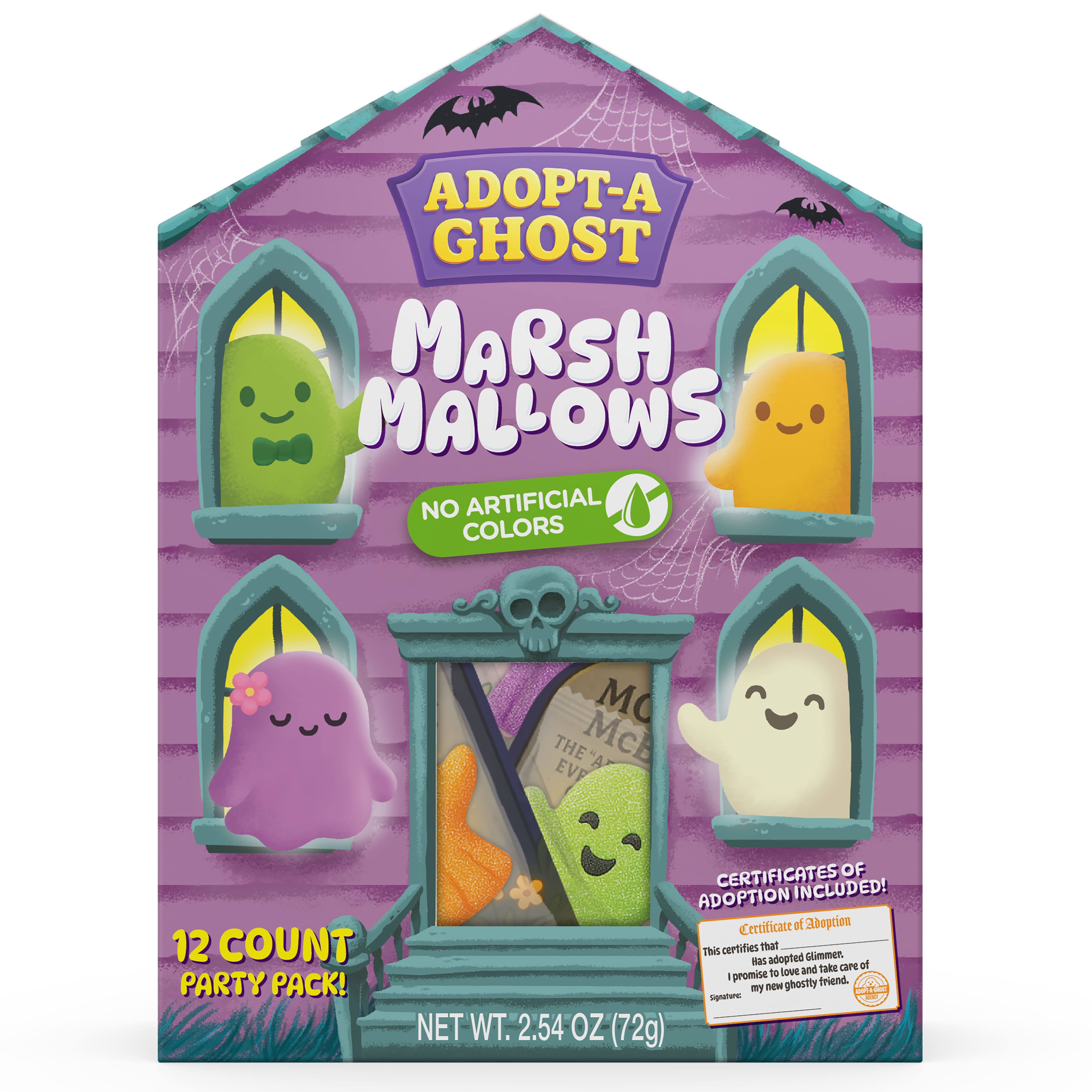 Halloween Adopt-a-Ghost Marshmallows Candy Party Pack