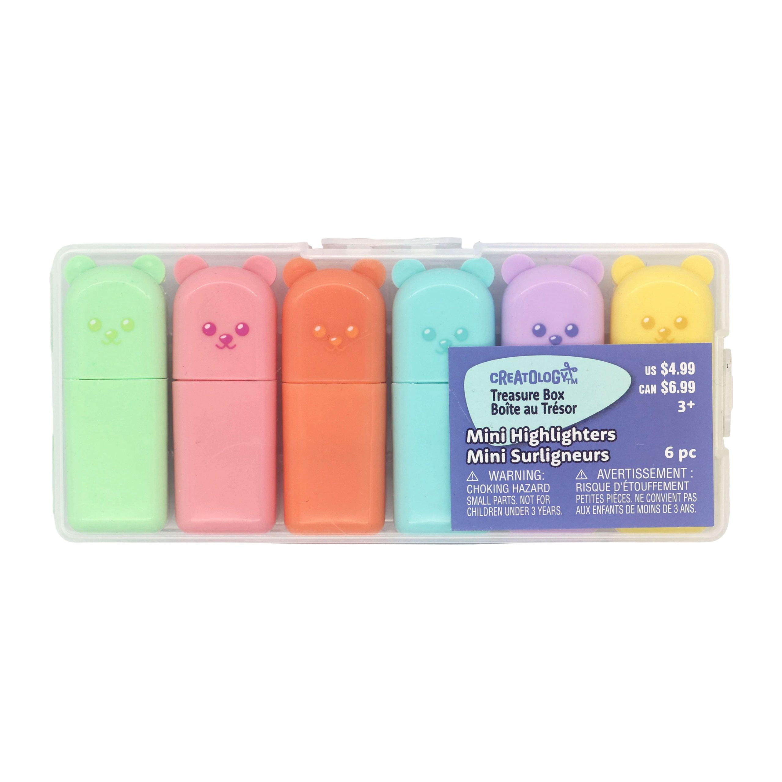 Treasure Box Mini Highlighters, 6ct. by Creatology™ - Image 3