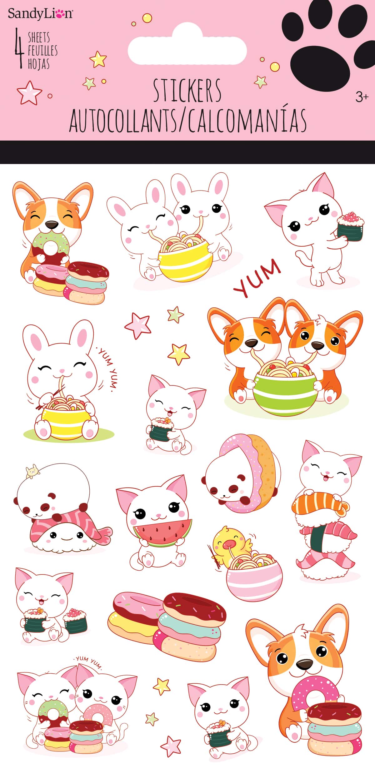 Sandy Lion® Party Animals Stickers