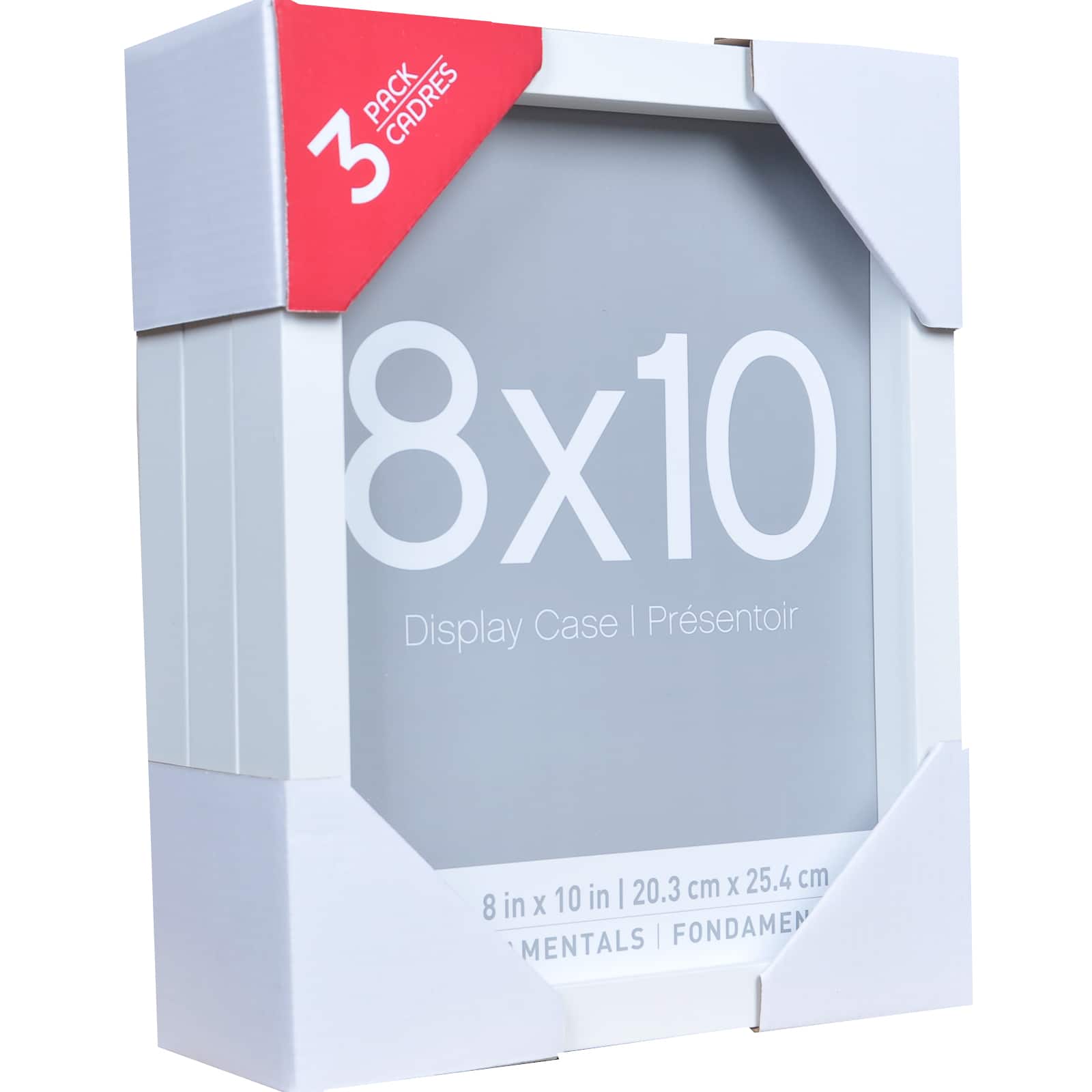 3 Pack Fundamentals 8" x 10" White Shadow Boxes by Studio Décor® - Image 3