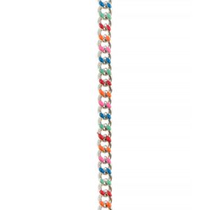 18" Rhodium Enamel Curb Chain by Bead Landing™