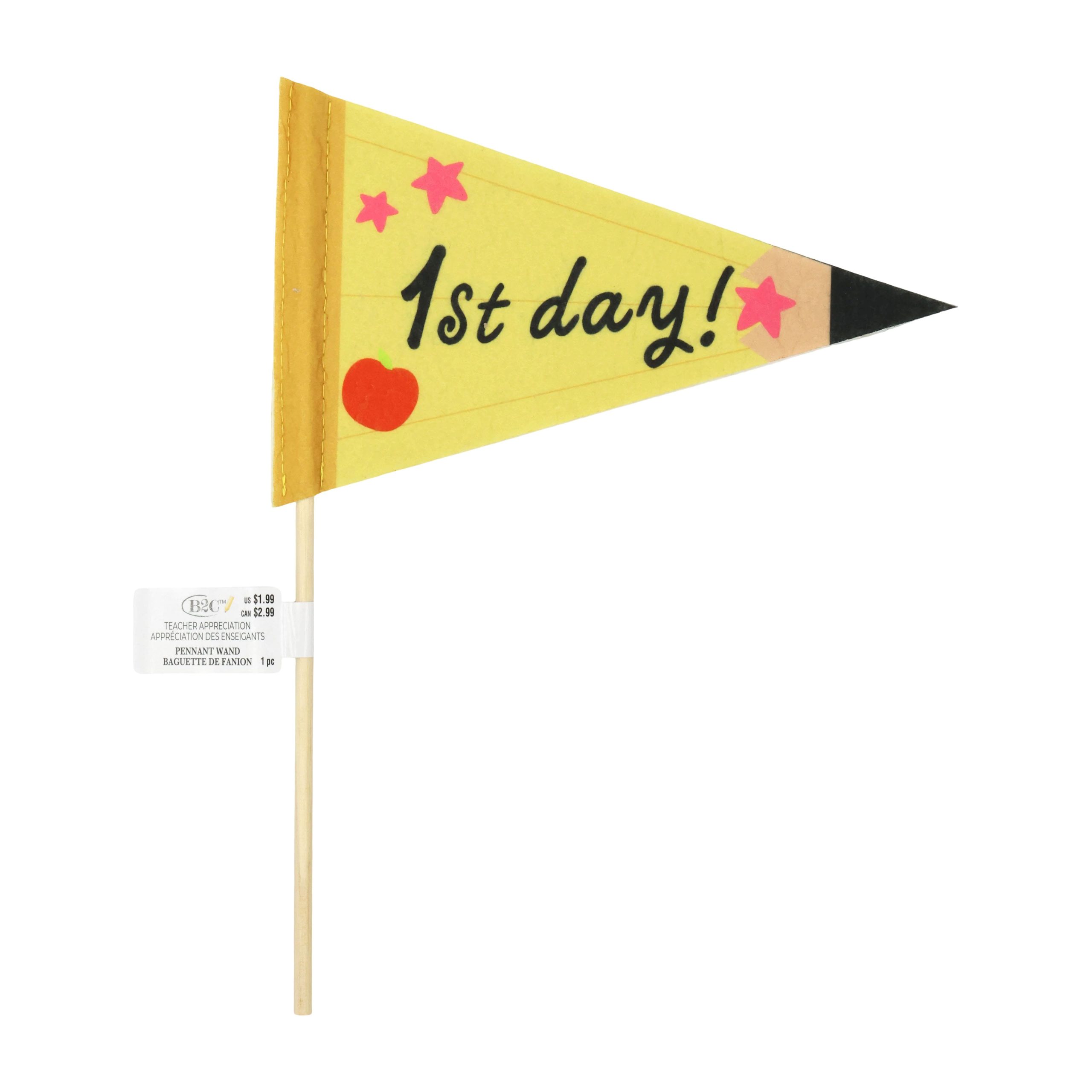 13.25" Teacher Pennant Wand by B2C™ - Image 3