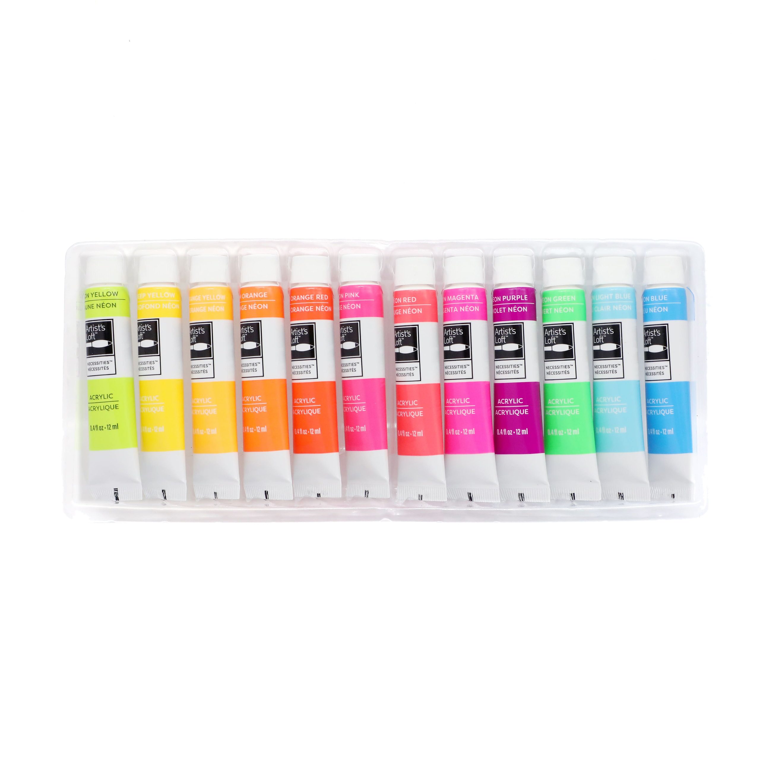 12 Color Neon Acrylic Paint Set by Artist's Loft™ Necessities™ - Image 4
