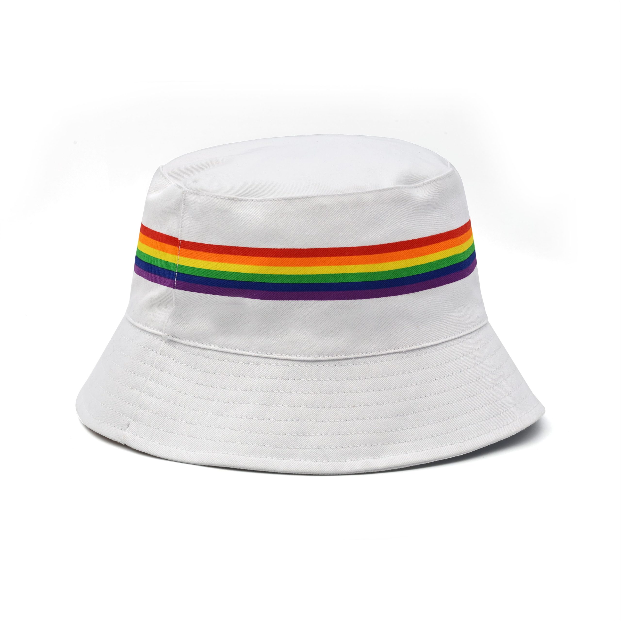 Pride Rainbow Stripes Adult Bucket Hat by Celebrate It™ - Image 2