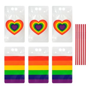 16oz. Pride Drink Pouches, 6ct. by Celebrate It™