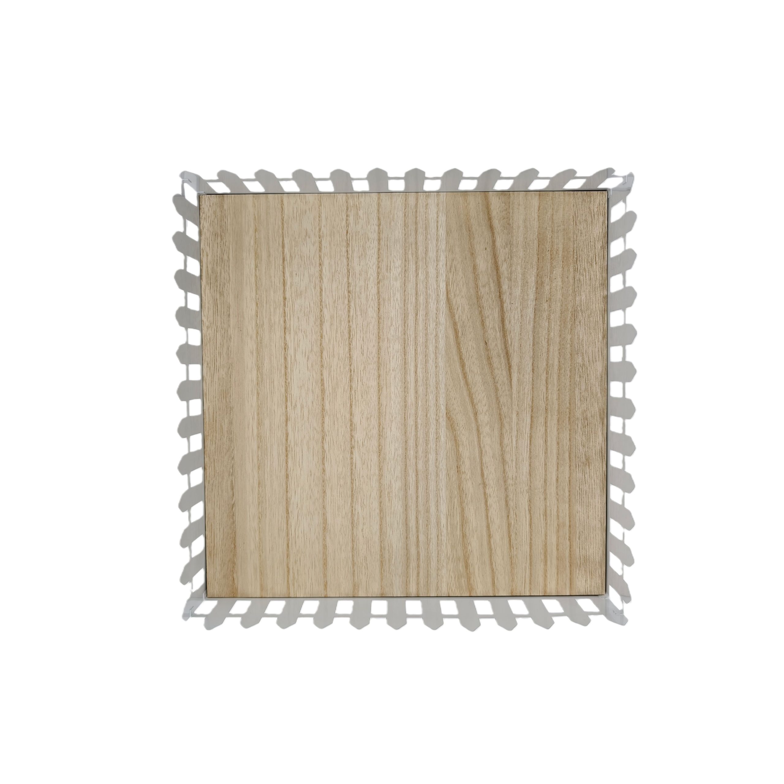 12" White Metal Picket Fence Tray by Ashland® - Image 3